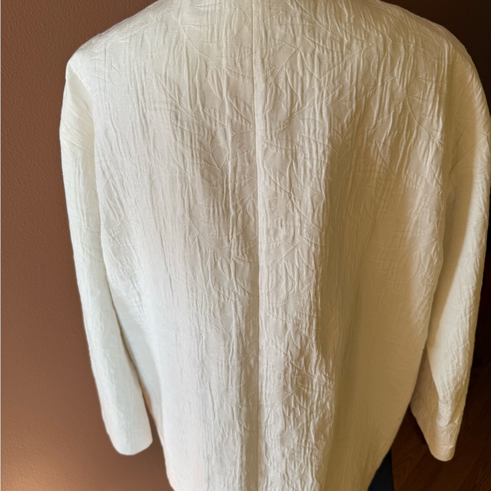 Zara Basic Collection Cream Jacket - image 2